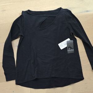 Nancy Rose Performance Black Long Sleeve Top